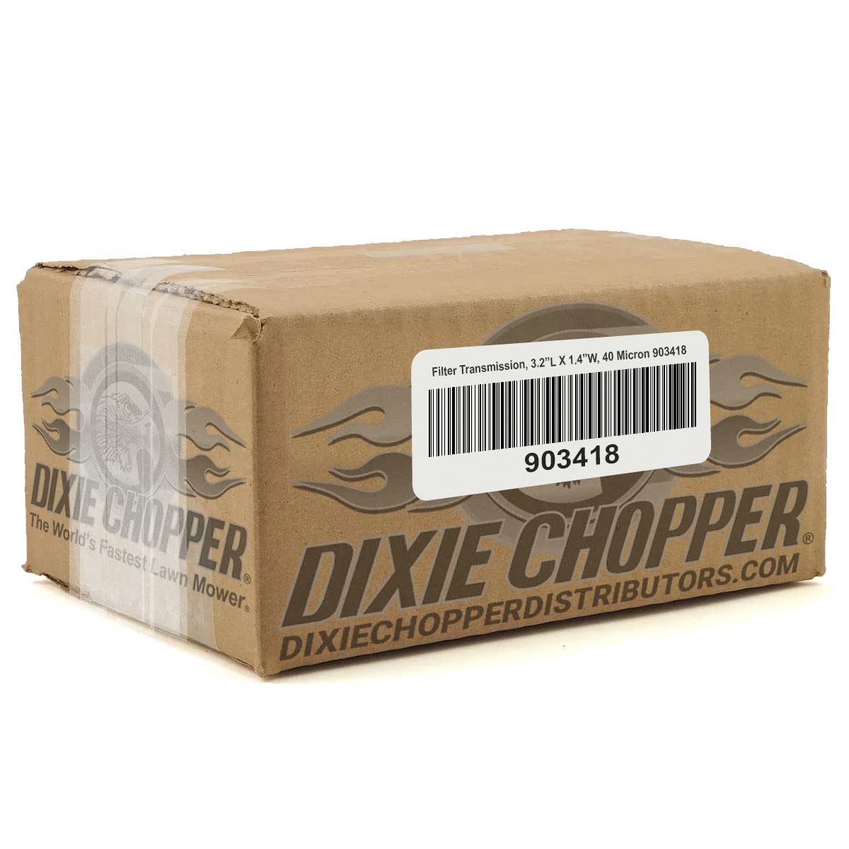 Genuine OEM Dixie Chopper Transmission Filter (3.2" L x 1.4" W, 40 Microns) for Lawn Mowers / 903418