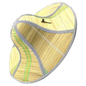 YYJINGYOU Straw hat Sun Hats for Men Beach hat Straw Life Jacket Sunhat Foldable and Rolled up Yellow