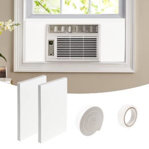 forestchill window air conditioner side insulated foam panel, surround insulation panels cover with foam seal strip for indoor window ac unit for summer and winter