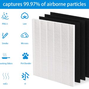 Replacement Filter for Winix D480, D480 Replacement Filter D4, 1 Pack D480 Filter D4+3 Pack Activated Carbon Filters, Part Number 1712-0100-00