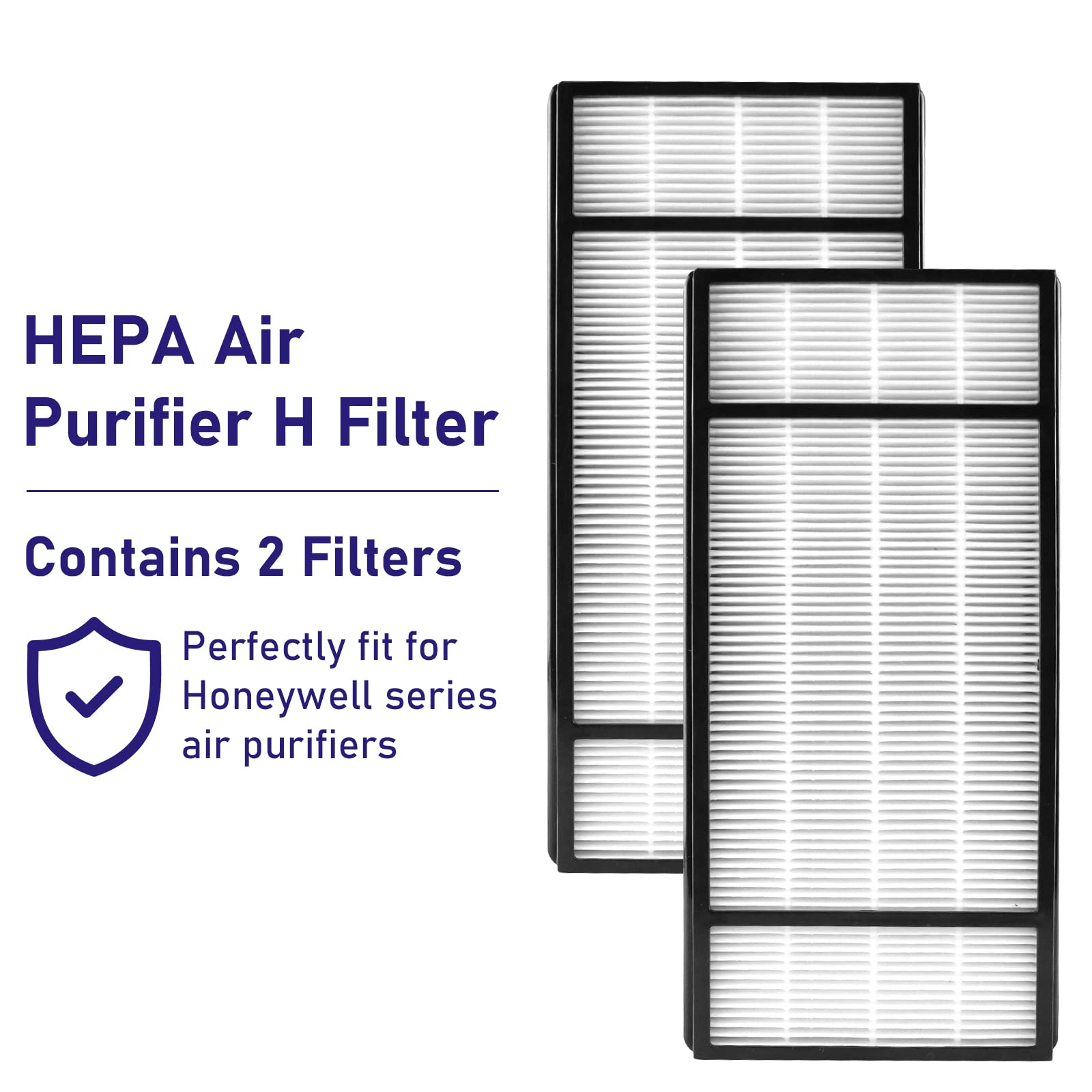 NUTTUTO 2 Pack HEPA Filters,True HEPA Replacement Filters H Compatible with Honeywell HRF-H1 HRF-H2 Fits Model HPA050, HPA150, HPA060, HPA160, HHT055, HHT155