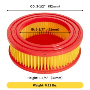 Replacement 951-14628 Air Filter Compatible with Craftsman Mower - Paper Air Filter Compatible with Troy Bilt 105 Lawn Mower, Craftsman 247 Walk Behind Mower, MTD Remington Gas Mower with 140cc Engine