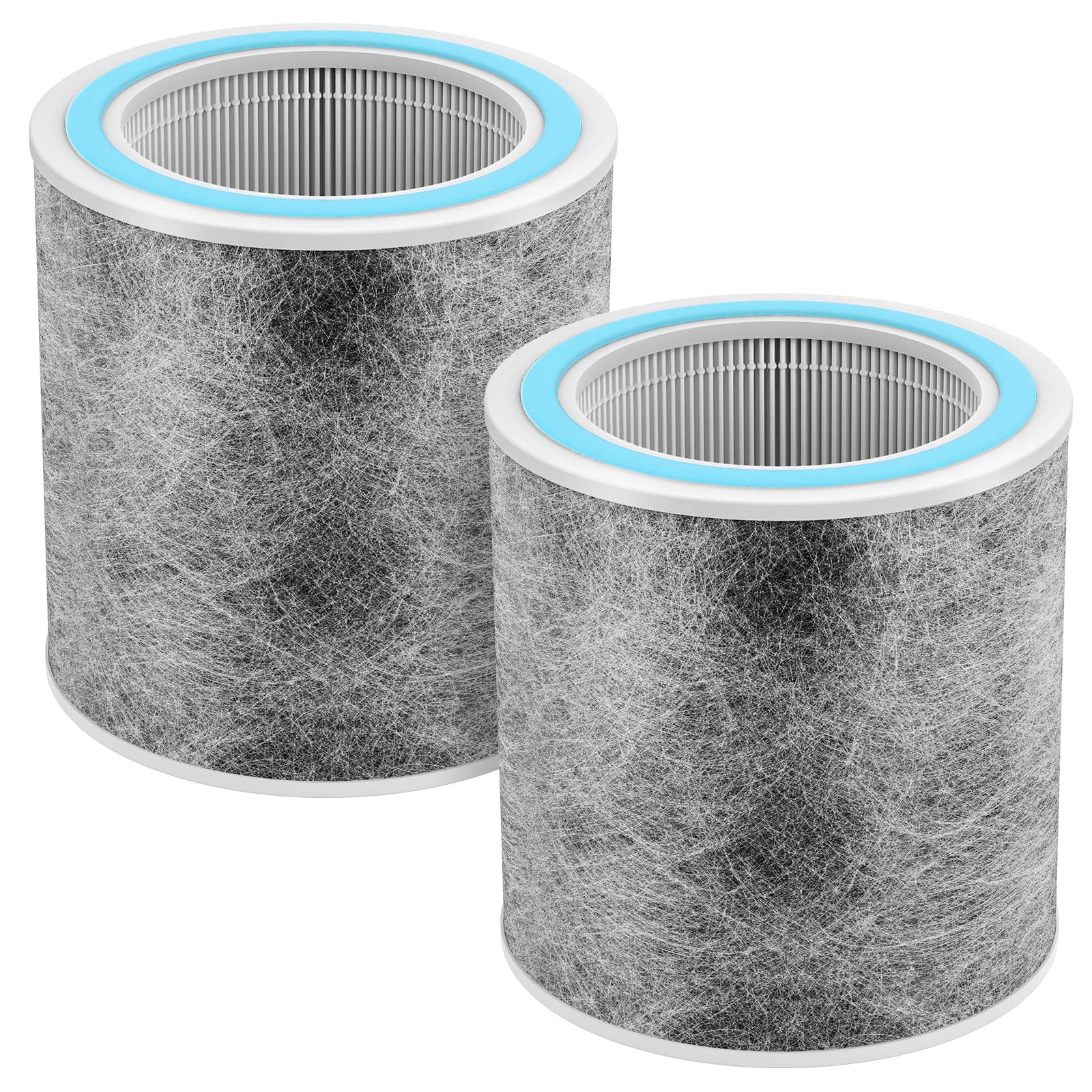 2 Pack HP102 Replacement Filter, Compatible with Shark HP102 & HP102PET & HC452 & HP132 & HC450 & HC451 & HC455, True HEPA for 99.97% of Particles, Compare Part #HE1FKPET, HE1FKBAS