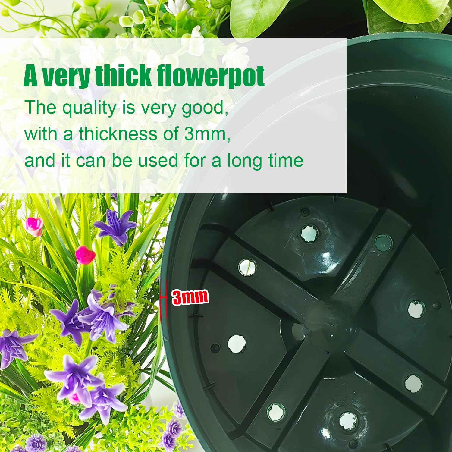 DAPERCI RooTrimmer 8 inches Nursery Pot Plant Grow Sturdy Flower pots in Bulk Price 20P