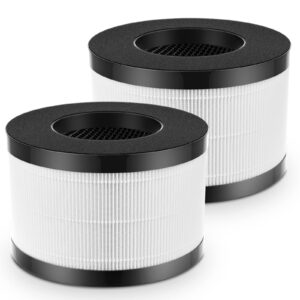 ap01 replacement filter 𝐎𝐍𝐋𝐘 compatible with himox ap01(h01) h13 medical grade true hepa filter for himox filter replacement with strong 3-stage filtration including activated carbon layer, 2 pack