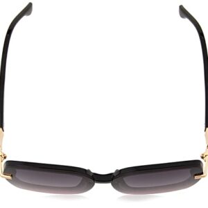 Jessica Simpson Womens J6112 Oversized Square Sunglasses With 100% Uv Protection. Glam Gifts For Her, 64 Mm, Black, 64 Mm US