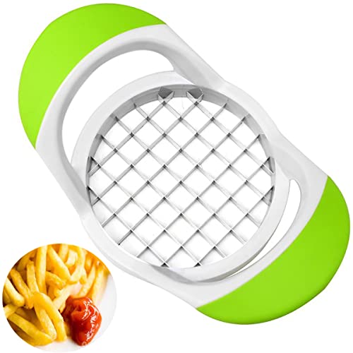 Govdune Potato Fries Cutter Machine, Multi- purpose Stainless Steel Carrot Vegetable Potato Slicer Apply to Restaurant Home Kitchen, French Fry Cutter Handheld