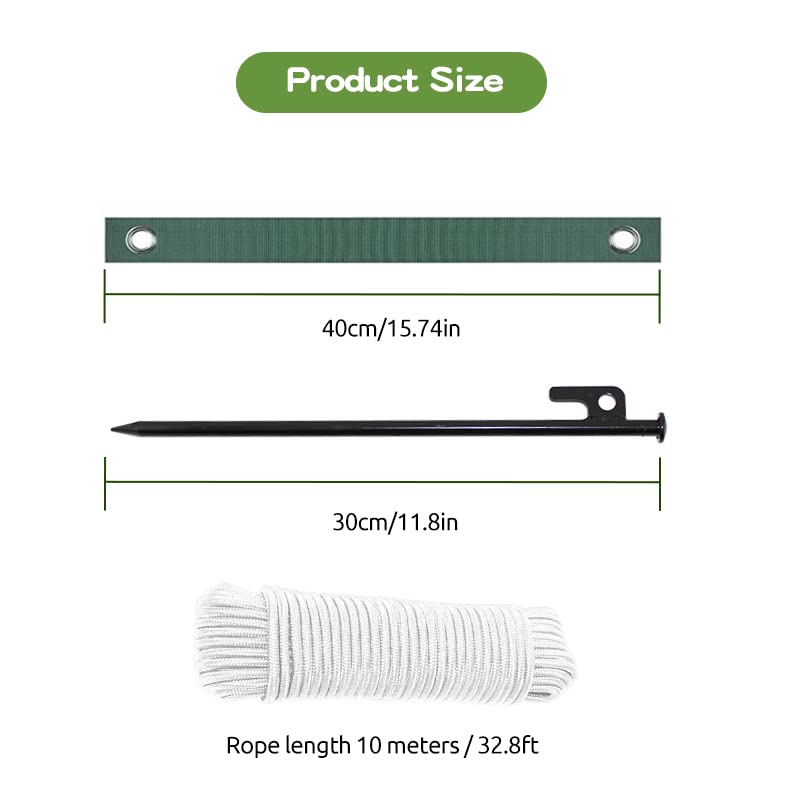 Heavy Duty Steel Tree Stake Kit,Tree Stakes and Supports for Leaning Trees,Tree Staking and Supports Kits for Young Trees,Tree Straightening Kit,Tree Support Against Bad Weather