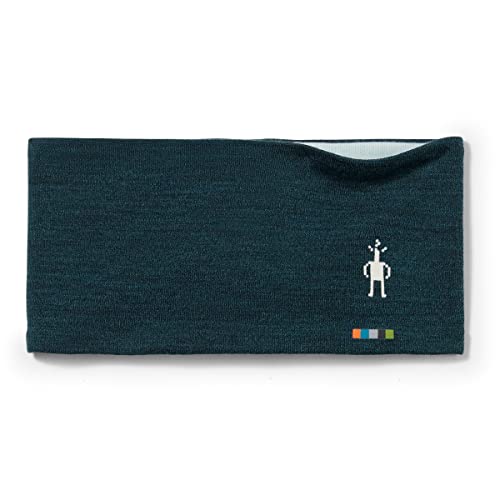 Smartwool Thermal Merino Reversible Headband | Merino Wool Sweatband For Men and Women, Twilight Blue Heather, One Size