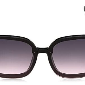 Jessica Simpson Womens J6112 Oversized Square Sunglasses With 100% Uv Protection. Glam Gifts For Her, 64 Mm, Black, 64 Mm US