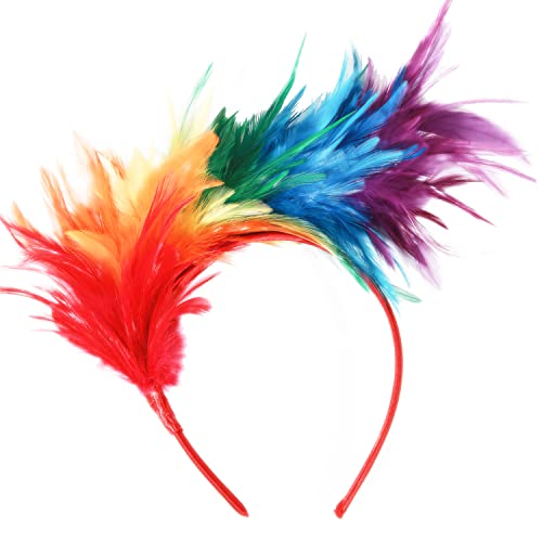 HIWIND Fashion Hairband Feathers Headband Tea Party Cocktail Wedding Headpiece