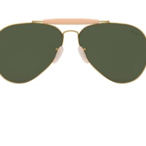 Ray-Ban RB3030 Outdoorsman I Sunglasses + Vision Group Accessories Bundle (Arista/Crystal Green (L0216)