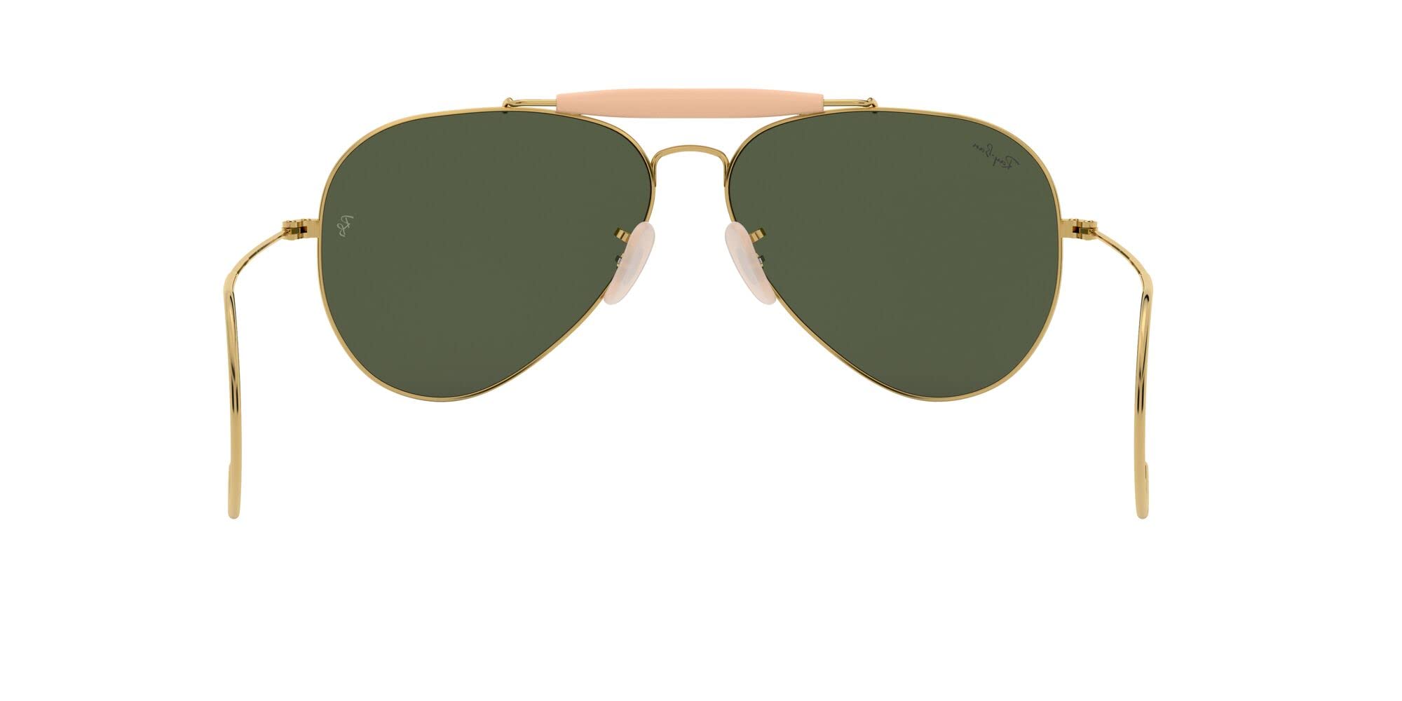 Ray-Ban RB3030 Outdoorsman I Sunglasses + Vision Group Accessories Bundle (Arista/Crystal Green (L0216)