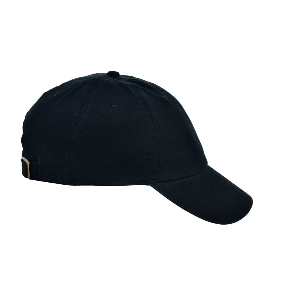 Lids Blank Baseline Dad Adjustable Strapback Hat Black