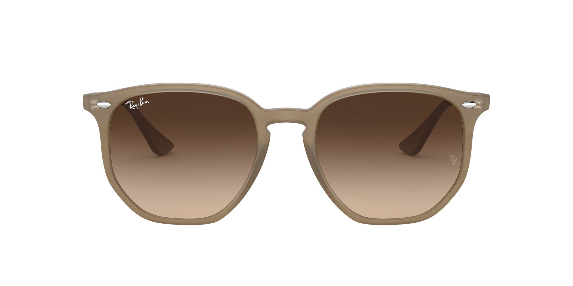 Ray-Ban RB4306 Sunglasses + Vision Group Accessories Bundle (Opal Beige/Brown Gradient (616613))