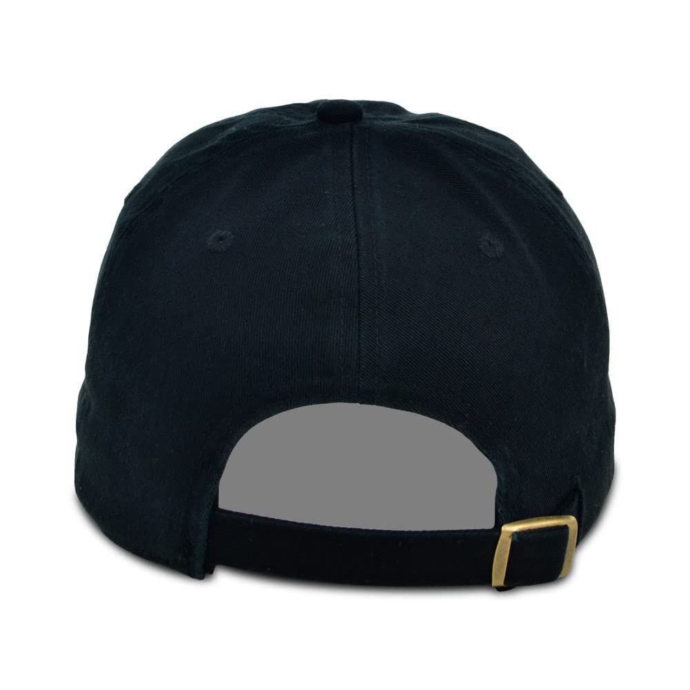 Lids Blank Baseline Dad Adjustable Strapback Hat Black