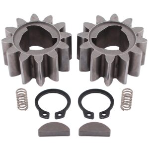 ApplianPar 12 Teeth Drive Gear Kit for Honda HRR216 HRS216 Lawn Mower 12T Pinion Gear 42661-VE2-800 42672-VE2-800 Keys Springs Clips