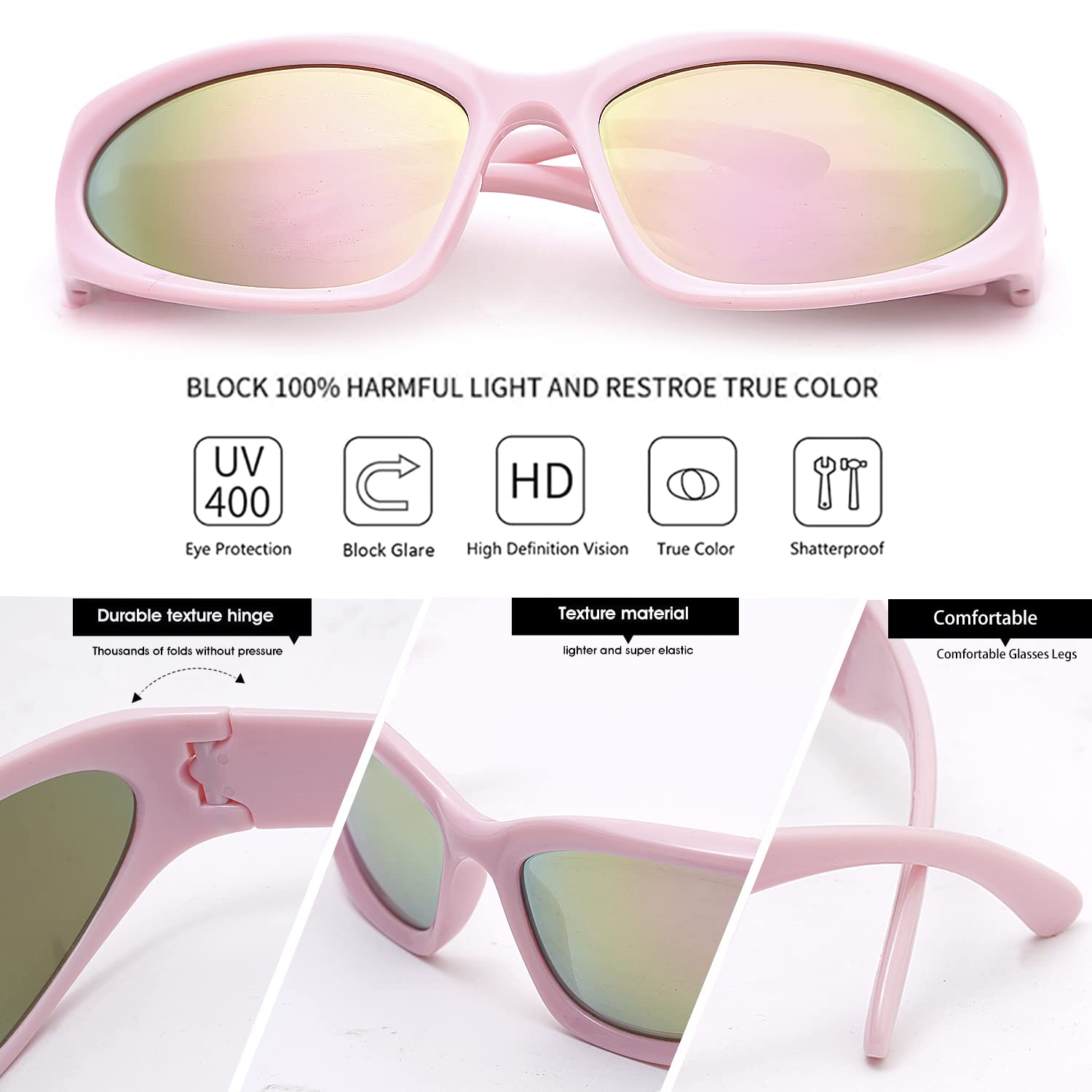 knliwkm Y2K Wrap Around Sunglasses Fashion Rave Metallic Chrome Space Alien Glasses Futuristic Shades Sports for Women Men