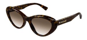 gucci gg1170s 002 havana/brown cat-eye women's sunglasses