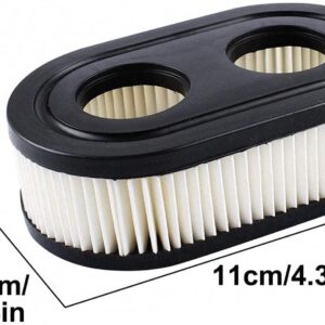 Briggs and Stratton Air Filter 593260 - Lawn Mower Air Cleaner Cartridge Filter for 798452,Series Engine 4247 5432 5432K 09P702 Mower Replacement Accessories (2pcs)