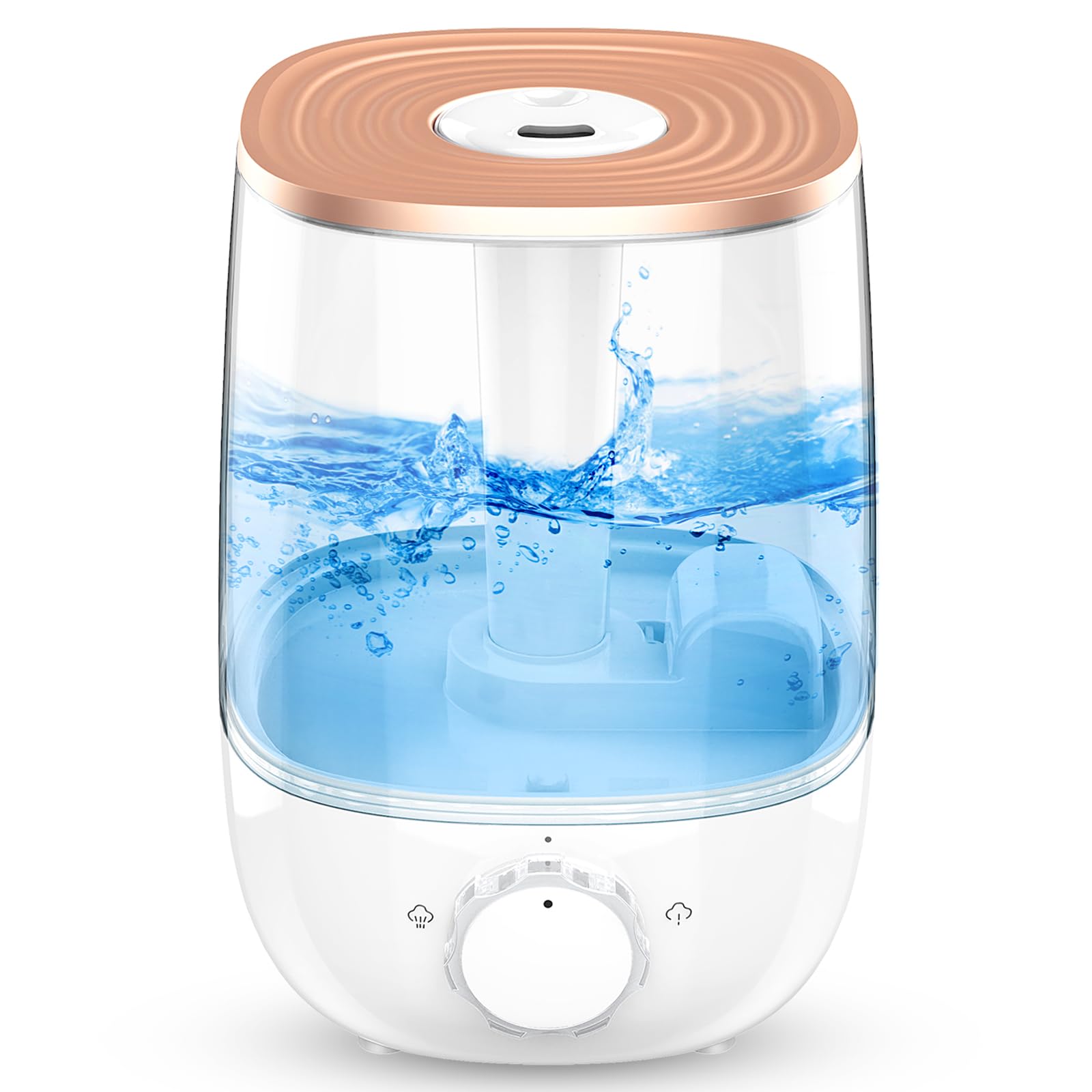 HLS 3.5L Cool Mist Humidifiers for Home Women,Top Fill Ultrasonic Air Humidifier for Bedroom 23dB Quiet Waterless Auto-Off,41 Hours Air Vaporizer Humidifier with 2 Mist Model for Office Large room