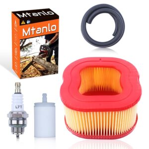 mtanlo air fuel filter spark plug for 371k 375k epa for husqvarna saw 578120601 50626340, air filter, fuel line, fuel filter, ngk spark plug