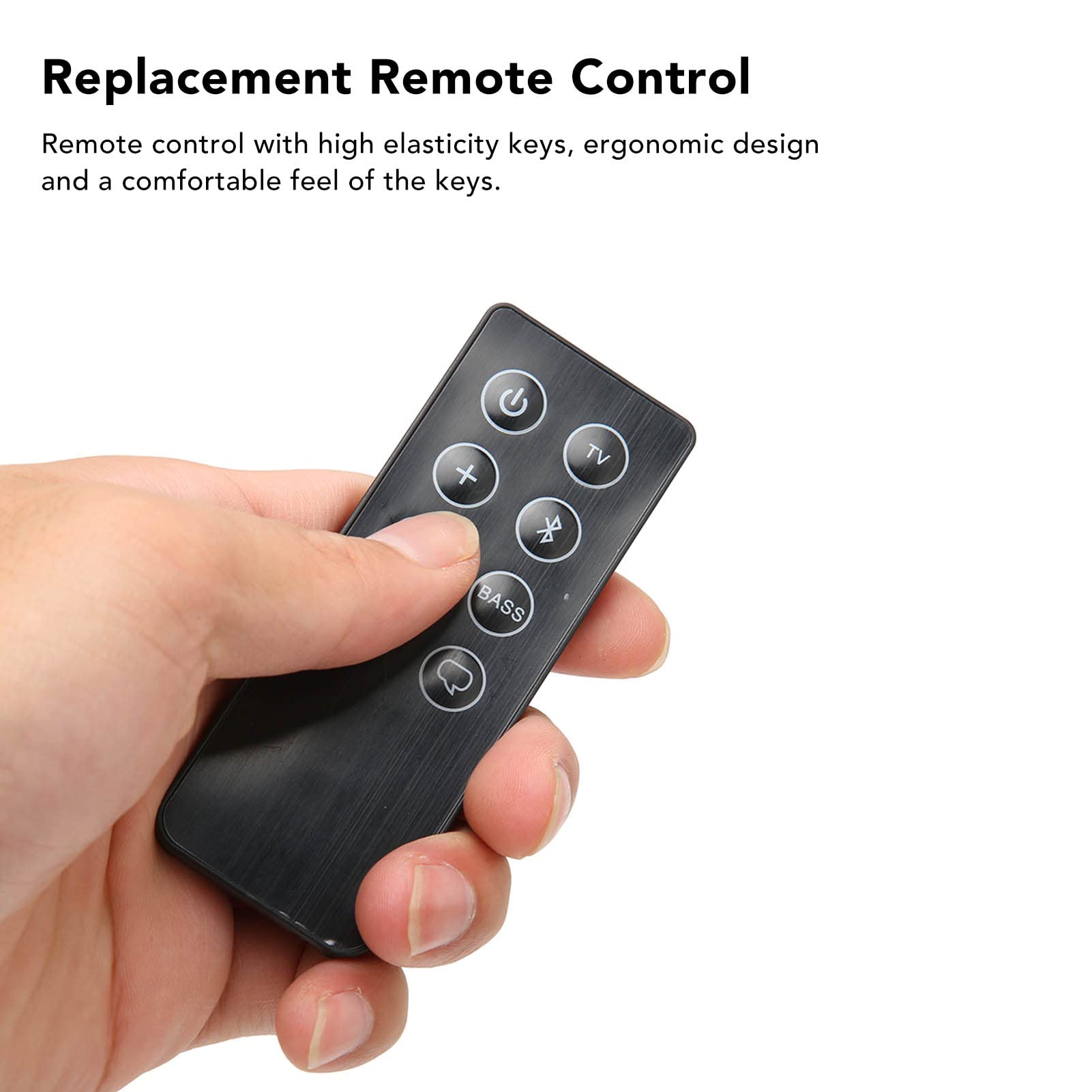 Replacement Remote Control for Bose for Solo Soundbar Series II 418775 410376 431974 845194, Ergonomic TV Sound System Remote Control, for Children Adults Elderly