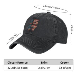 45 47 Hat for Women Baseball Hats Vintage Hat Black