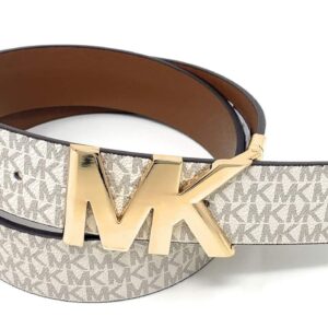 Michael Kors Signature Reversible Buckle 558732 Belt (Vanilla, Large)