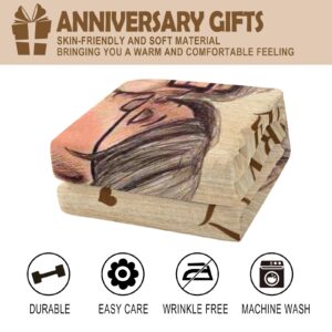 10th Anniversary Tin Gifts Blanket, 10 Year Anniversary Wedding Gifts for Him Her Couples,10th Anniversary Wedding Gifts, Gifts for 10th Anniversary,10 Year Anniversary Decorations Blanket 60"X 50"