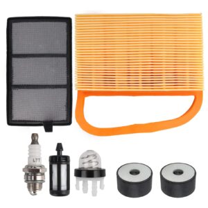 CARBBIA 4238 140 4401 Air Filter & Pre Filter Tune Up Kit for Stihl BR320 TS410 TS410Z TS420 TS420Z TS480 Concrete Cut Off Saw TS480i & TS500i Cutquik Saw with Fuel Filter Rubber Buffer