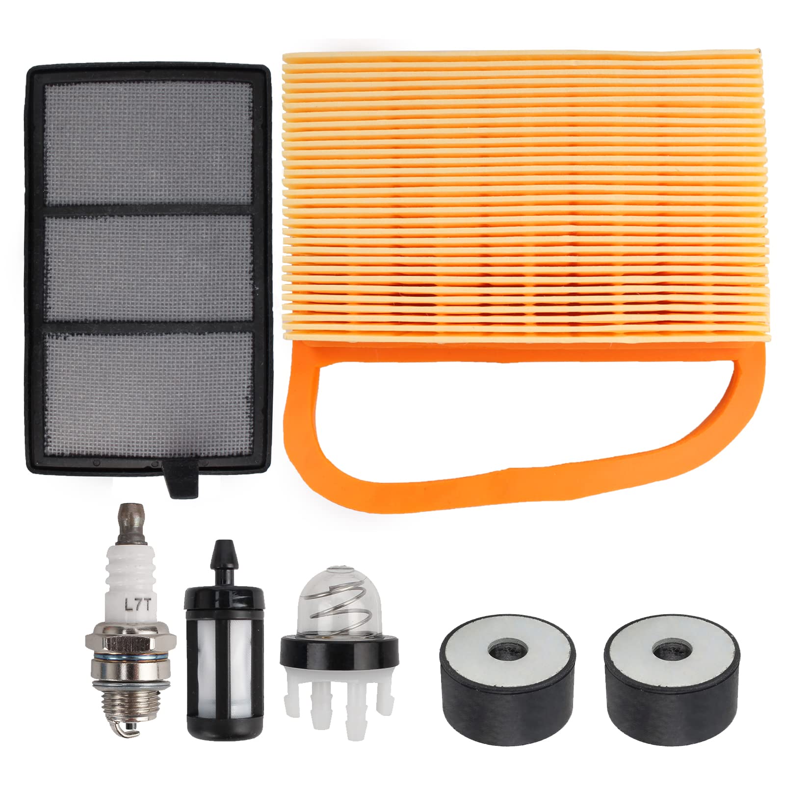 CARBBIA 4238 140 4401 Air Filter & Pre Filter Tune Up Kit for Stihl BR320 TS410 TS410Z TS420 TS420Z TS480 Concrete Cut Off Saw TS480i & TS500i Cutquik Saw with Fuel Filter Rubber Buffer