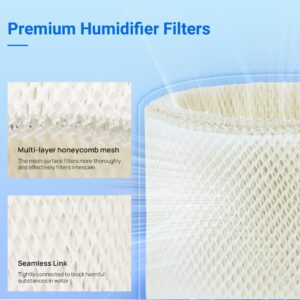 NISHCON WF2 Humidifier Filter Replacement for Vicks V3500 V3100 V3600 V3900 V3700 VEV320 & Kaz 3020 Cool Mist Humidifiers Pack of 4