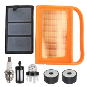 CARBBIA 4238 140 4401 Air Filter & Pre Filter Tune Up Kit for Stihl BR320 TS410 TS410Z TS420 TS420Z TS480 Concrete Cut Off Saw TS480i & TS500i Cutquik Saw with Fuel Filter Rubber Buffer