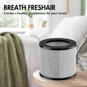 FMDZFL 2801 Air Filter Replacement Bundle Compatible with Bissell MyAir Personal Purifier Models # 2780A, 2780P, 2780B, 27809, 3329 (Pack of 4)