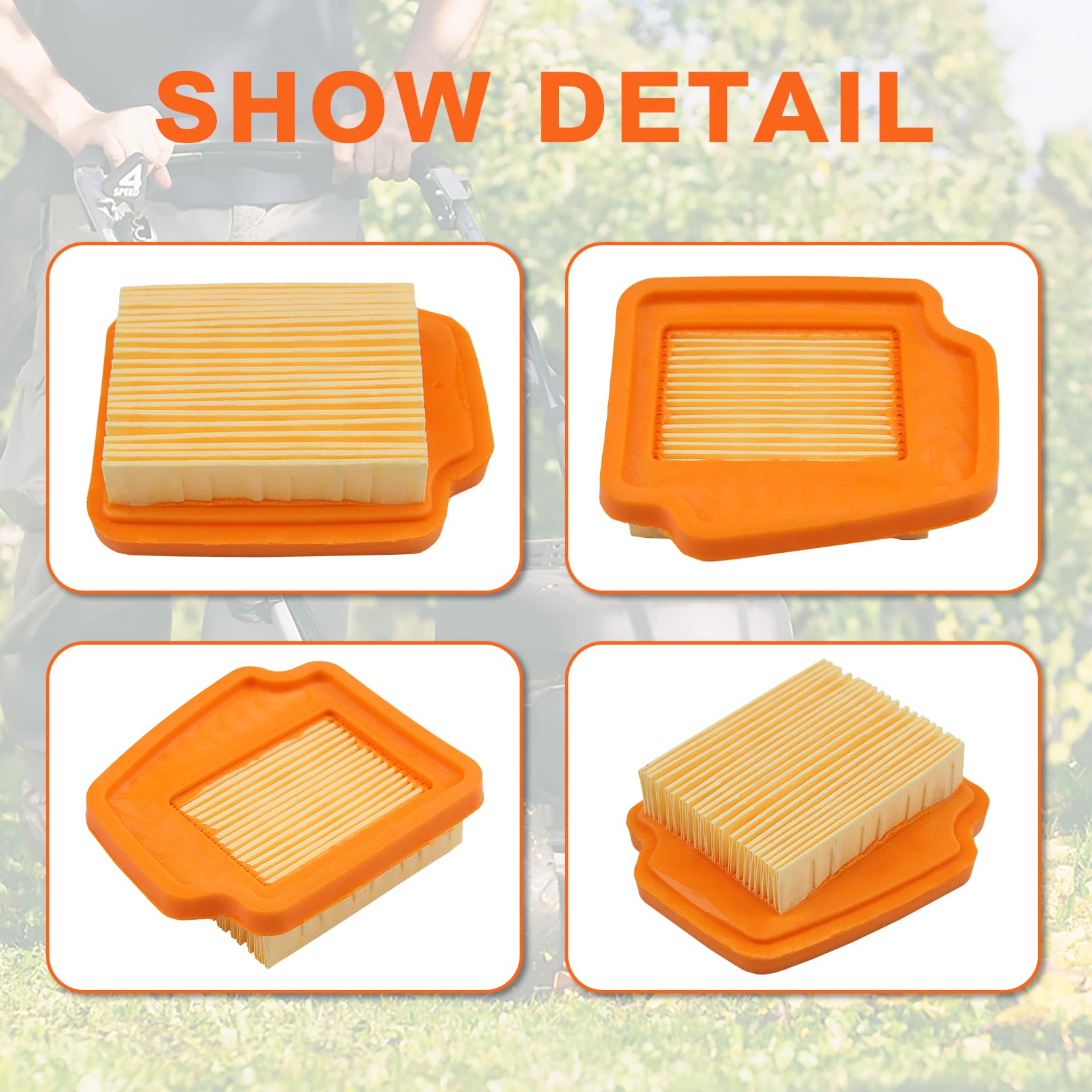 Mtanlo Air Filter For Stihl SP 92 C, SP 92 TC, KM 94 R, KM 94 RC Parts 4149 141 0300, Air Filte