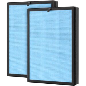 2 Pack AP1002 Replacement Filter AP1002-RF, Compatible with AIRTOK AP1002 Air Purifier, H13 True HEPA