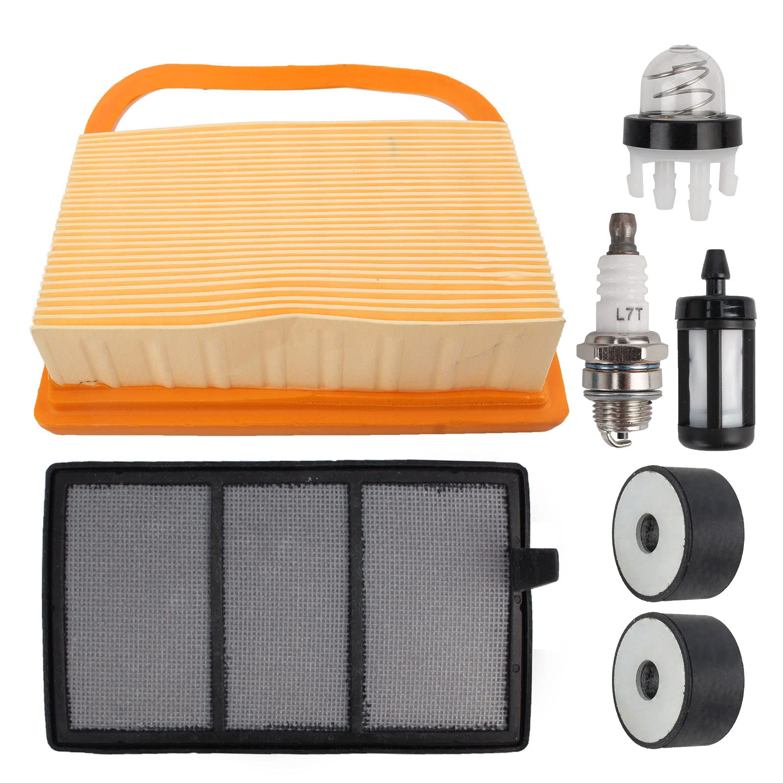 CARBBIA 4238 140 4401 Air Filter & Pre Filter Tune Up Kit for Stihl BR320 TS410 TS410Z TS420 TS420Z TS480 Concrete Cut Off Saw TS480i & TS500i Cutquik Saw with Fuel Filter Rubber Buffer