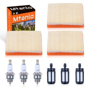 mtanlo air fuel filter spark plug for stihl ts400 br350 br350z sr430 sr431 sr430 blower, air filter, spark plug, fuel filter