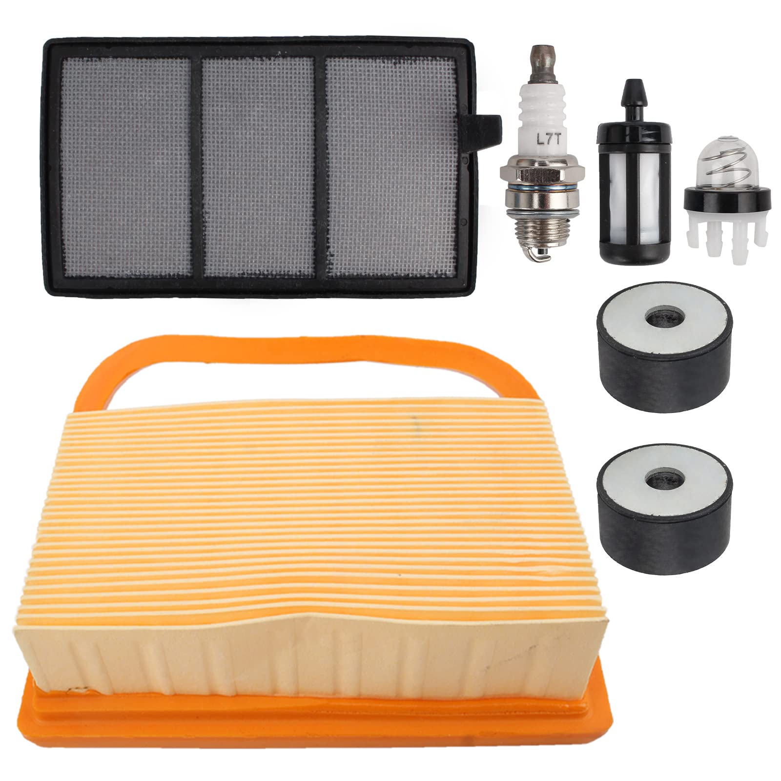 CARBBIA 4238 140 4401 Air Filter & Pre Filter Tune Up Kit for Stihl BR320 TS410 TS410Z TS420 TS420Z TS480 Concrete Cut Off Saw TS480i & TS500i Cutquik Saw with Fuel Filter Rubber Buffer