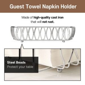 LEVIMETREE Silver Napkin Holder Tray for Bathroom - Paper Towel Holder for Bathroom, Disposable Hand Towels Holder, Napkin Holders for Paper Napkins, Guest Hand Towels Holder Napkin Dispenser