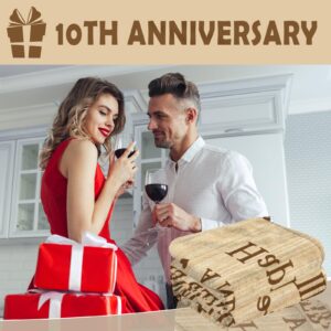 10th Anniversary Tin Gifts Blanket, 10 Year Anniversary Wedding Gifts for Him Her Couples,10th Anniversary Wedding Gifts, Gifts for 10th Anniversary,10 Year Anniversary Decorations Blanket 60"X 50"