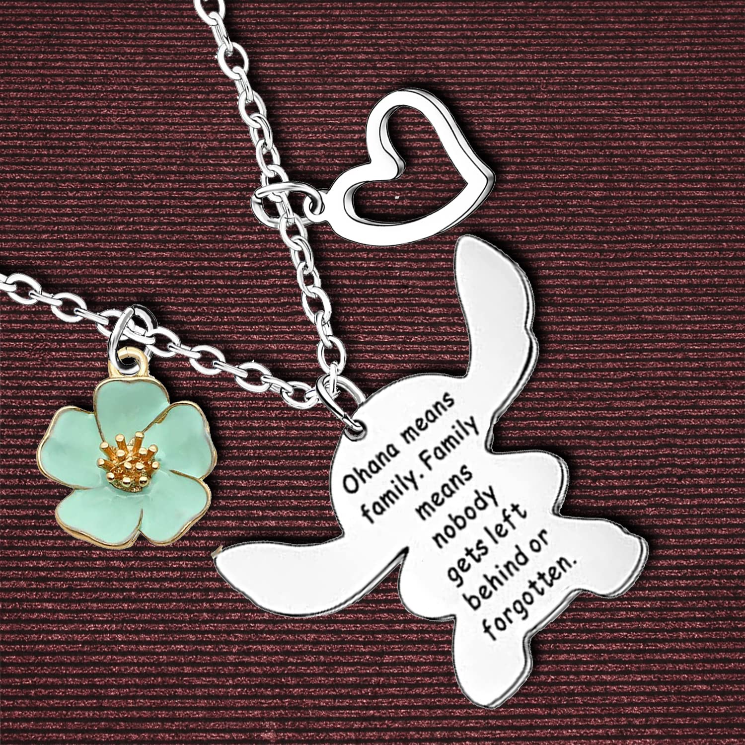 Stitch Gifts For Friends Women Ohana Means Family Necklace Friendship Birthday Gifts Jewellery Bestie Necklace(Ohana)