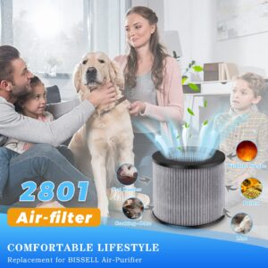 My-air Filter Replacement for Bissell MYair Personal Air-purifier Filter 2780 2780A 2780P 2780B 27809, Replacement Filter 2801 (2 PACK)