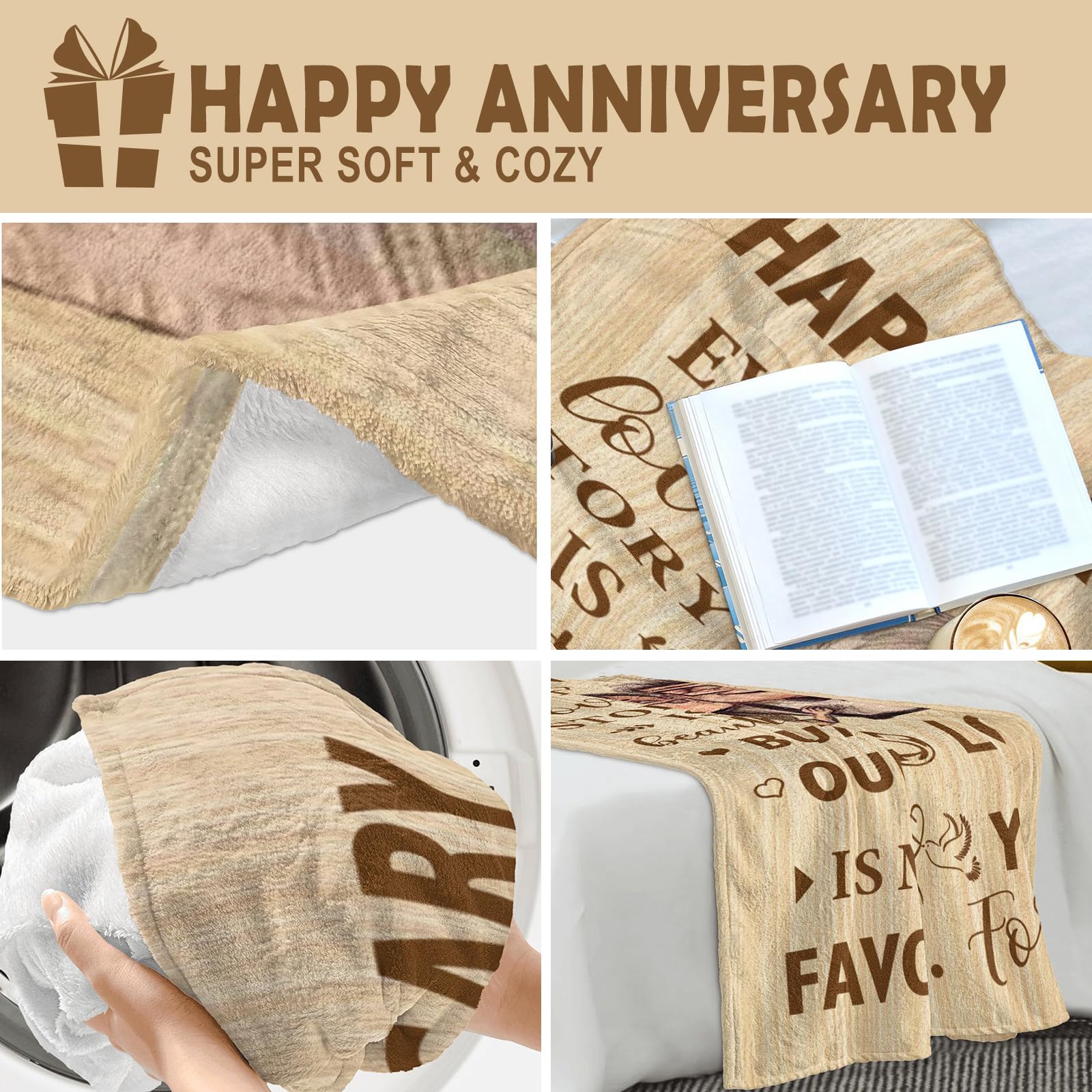 10th Anniversary Tin Gifts Blanket, 10 Year Anniversary Wedding Gifts for Him Her Couples,10th Anniversary Wedding Gifts, Gifts for 10th Anniversary,10 Year Anniversary Decorations Blanket 60"X 50"