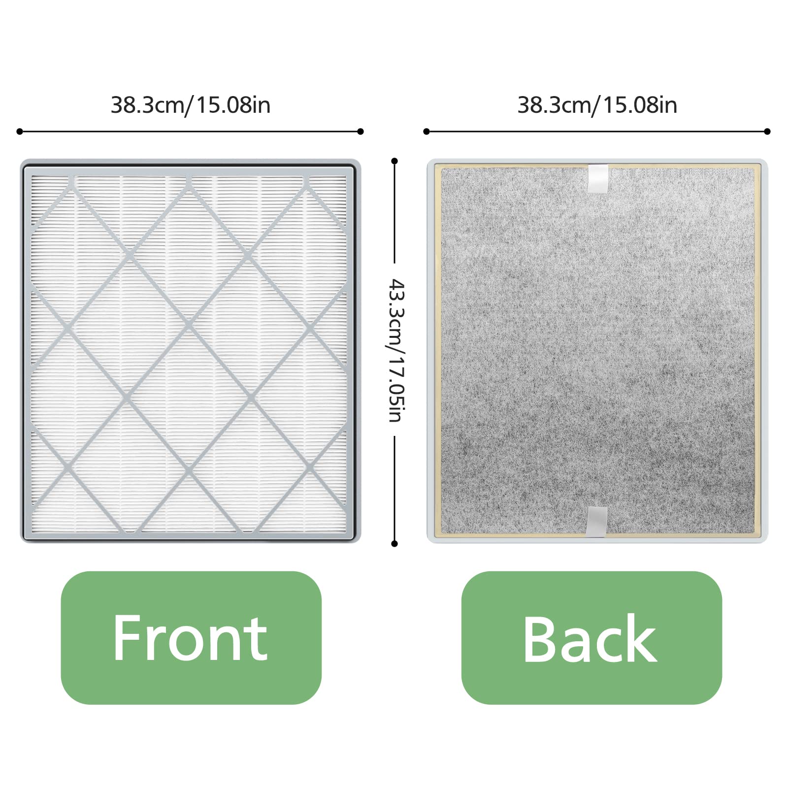 HE401 Fi-lter Replacement Compatible with Shark Ai-r Puri-fier 4 Model HE401 HE402 HE402 HE405 HE400, True HEPA H13 A-ir Filt-er, Compared Part# HE4FKPET