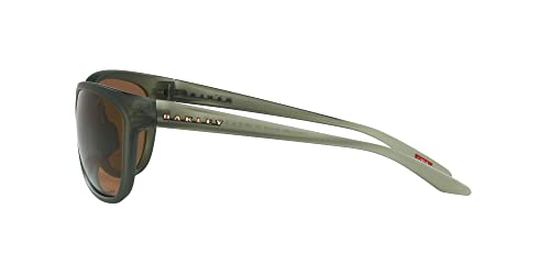 Oakley Women's OO9222 Pasque Aviator Sunglasses, Matte Olive Ink/Prizm Bronze, 60 mm