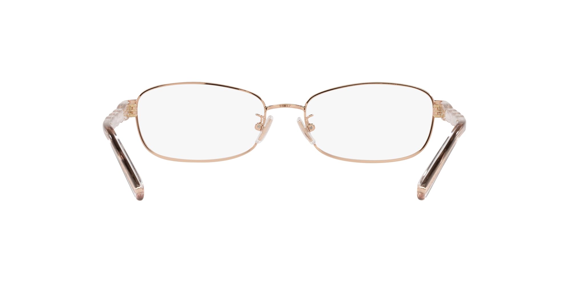 Coach HC5138 Prescription Eyewear Frames, Brushed Rose Gold/Demo Lens, 55 mm