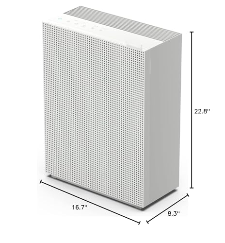 Coway Airmega 230 True HEPA Air Purifier with Air Quality Monitoring, Auto, and Filter Indicator, Dove White