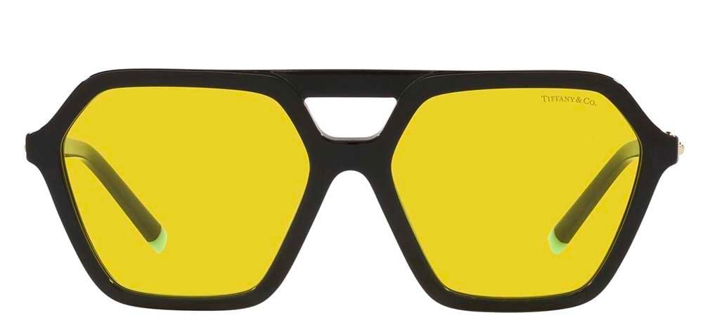 Tiffany & Co. Woman Sunglasses Black Frame, Yellow Lenses, 58MM